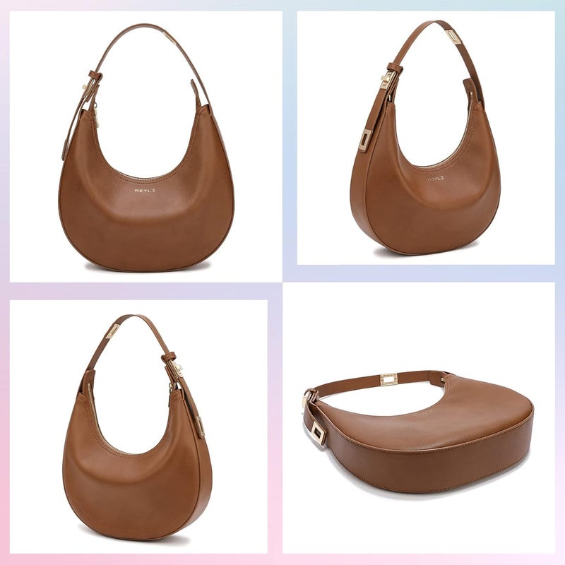 Keyli Shoulder Bag for Women Stylish Casual Clutch Purses for Women 3 Ways Adjust Strap Hobo Handbags with Zip Closure - Image 4